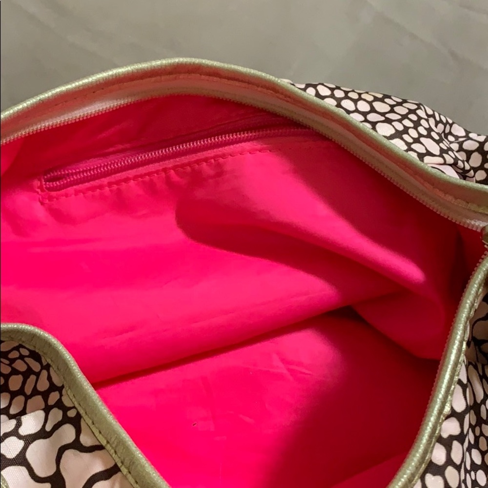 Pink Python Print Cloth Mini Handbag - image 4